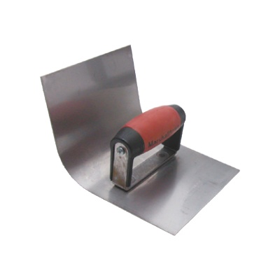 Espátula de aço inoxidável com pega vermelha e preta