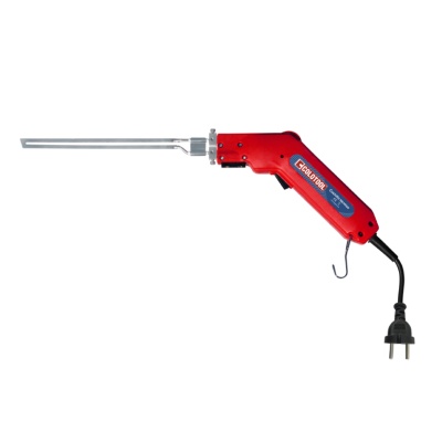 Ferro de soldar elétrico com cabo vermelho