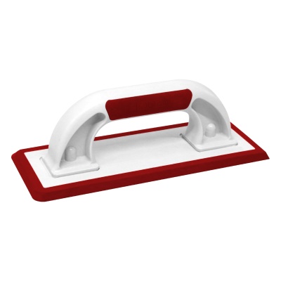 Suporte de mão para lixar vermelho e branco