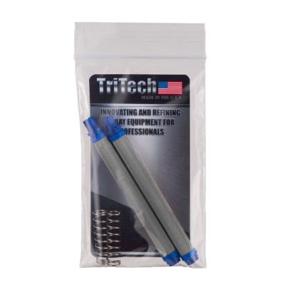 Produto TriTech em saco plástico com dois tubos metálicos e mola