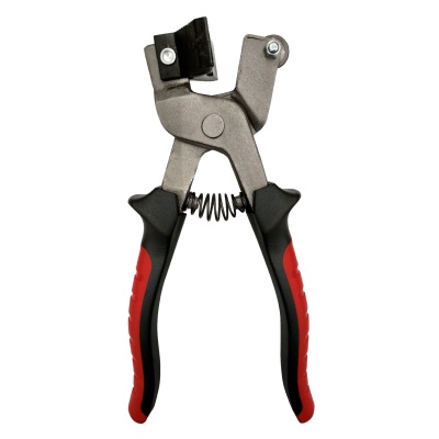 Alicate metálico com punhos emborrachados preto e vermelho