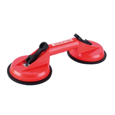 Ventosa dupla vermelha com alça preta e texto 'COLODTOOL'