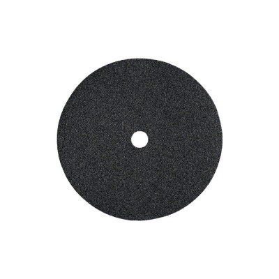Disco abrasivo de corte preto redondo com buraco central