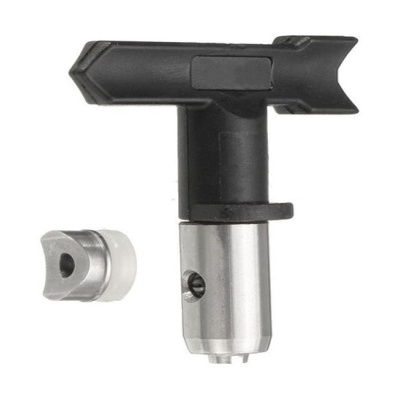 Peças mecânicas de metal e plástico preto e branco sobre fundo branco