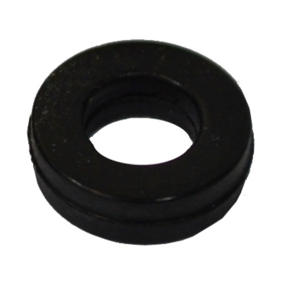 Anel circular em borracha preto