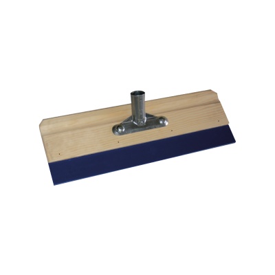 Raspador com base de madeira e lâmina azul escura