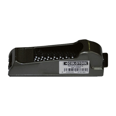 Lixadora pequena COLOTOOL cinza escuro e preta em fundo branco
