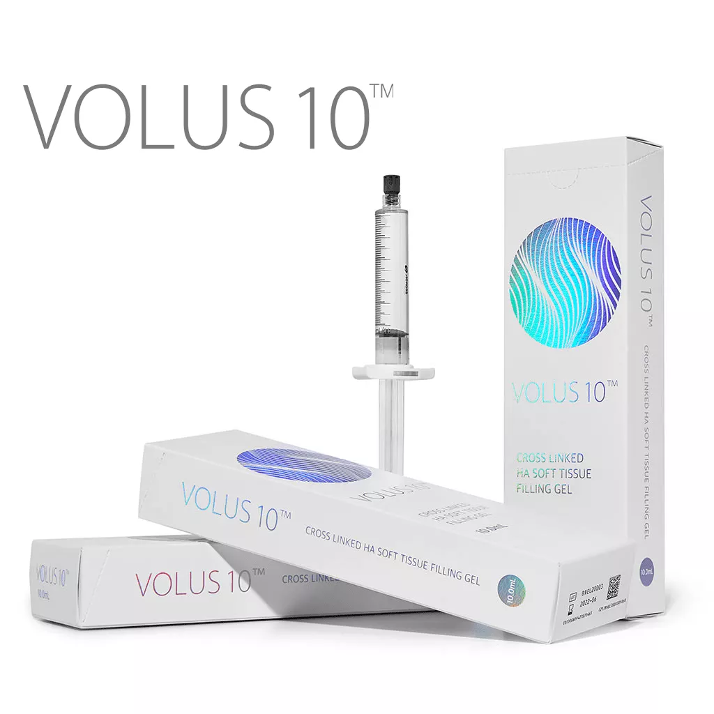 Caixas e seringa do gel preenchedor VOLUS 10™