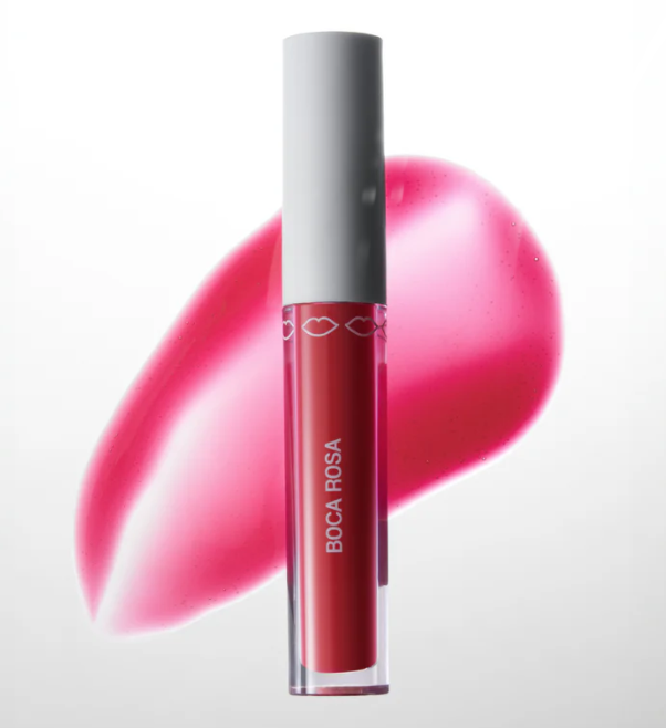 batom líquido rosa com tampa branca e texto 'BOCA ROSA'