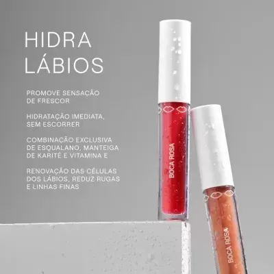 Hidra&#x20;L&#x00E1;bios&#x20;Vermelho&#x20;Transl&#x00FA;cido&#x20;-&#x20;Boca&#x20;Rosa&#x20;Beauty