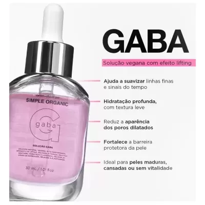 S&#x00E9;rum&#x20;Efeito&#x20;Lifting&#x20;Solu&#x00E7;&#x00E3;o&#x20;Gaba&#x20;Simple&#x20;Organic&#x20;Todo&#x20;Tipo&#x20;De&#x20;Pele&#x20;&#x20;-&#x20;Sob&#x20;Encomenda