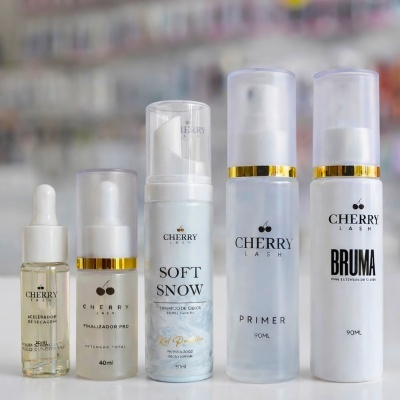 Kit&#x20;Reten&#x00E7;&#x00E3;o&#x20;Cherry&#x20;Lash&#x20;Completo&#x20;5&#x20;Produtos