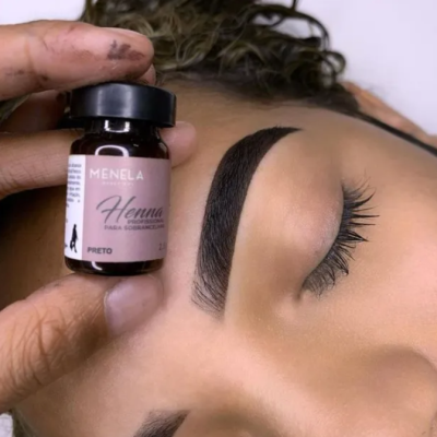 Kit&#x20;Henna&#x20;Profissional&#x20;Sobrancelhas&#x20;Menela&#x20;-&#x20;Preto