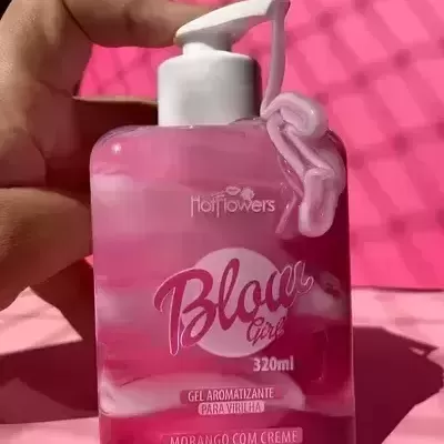 Gel&#x20;Hidratante&#x20;Blow&#x20;Girl&#x20;Beij&#x00E1;vel&#x20;Oral&#x20;Hot&#x20;Flowers