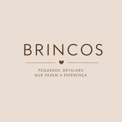 Texto sobre brincos com fundo bege