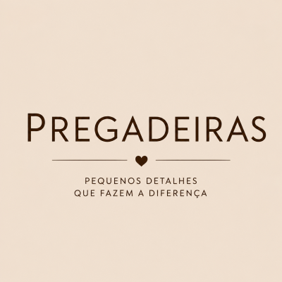 Texto PREGADEIRAS PEQUENOS DETALHES QUE FAZEM A DIFERENÇA em fundo bege