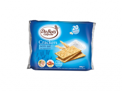Pacote azul com crackers sem sal Du Bois & Roche