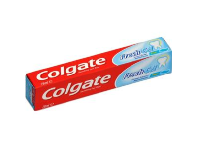 Embalagem de pasta de dentes Colgate Fresh Gel 75 ml