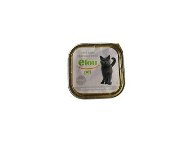 Embalagem de paté para gato Elou pet com frango e peru
