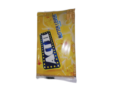 Pacote amarelo de pipocas ACT II sabor manteiga