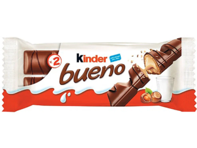 Embalagem de Kinder Bueno, chocolate com creme e avelãs