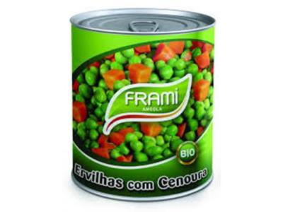 Lata de ervilhas com cenoura FRAMI BIO