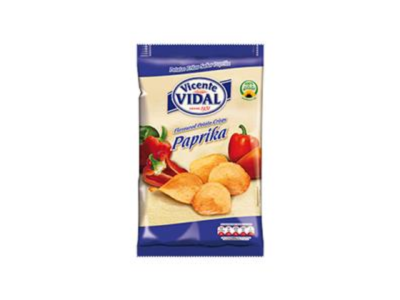 Pacote de batatas fritas sabor Paprika da marca Vicente Vidal