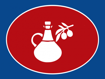 Logótipo com jarro e ramo de azeitonas