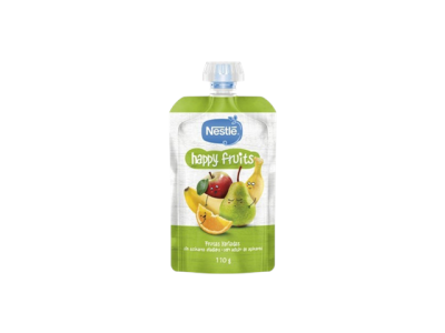 Embalagem Nestlé happy fruits sabor frutas variadas 110 g