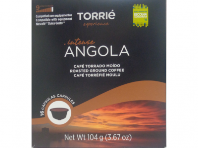 Embalagem de cápsulas de café Torrié Angola