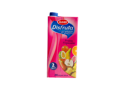 Pacote rosa de sumo Juver Disfruta Frutas Tropicais