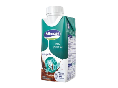 Embalagem de leite Mimosa meio-gordo sabor chocolate sem lactose