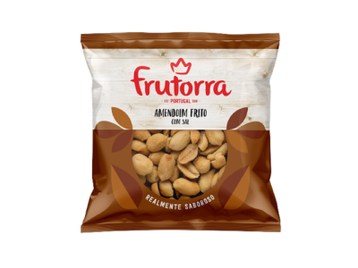 Pacote de amendoim frito com sal Frutorra