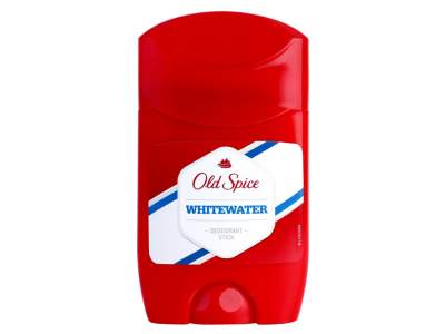 Desodorizante Old Spice Whitewater em embalagem vermelha