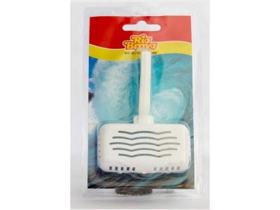 Produto branco em embalagem plástica com etiqueta Rio Bravo