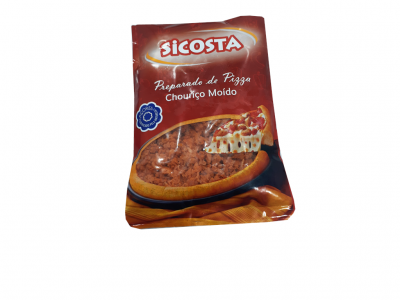 Embalagem SICOISTA Preparado de Pizza Chouriço Moído com imagem de pizza