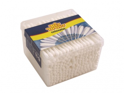 Caixa transparente com cotonetes Rio Bravo