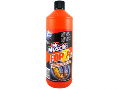 Frasco laranja Mr Muscle FOPZA desentupidor multiusos