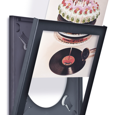 Disco de vinil 'LET IT BLEED' dos Rolling Stones numa moldura preta