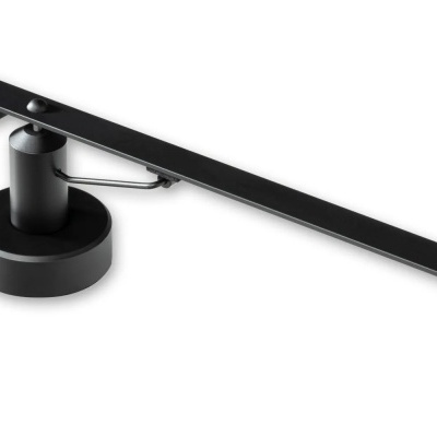 Braço para gira-discos preto com escova na ponta