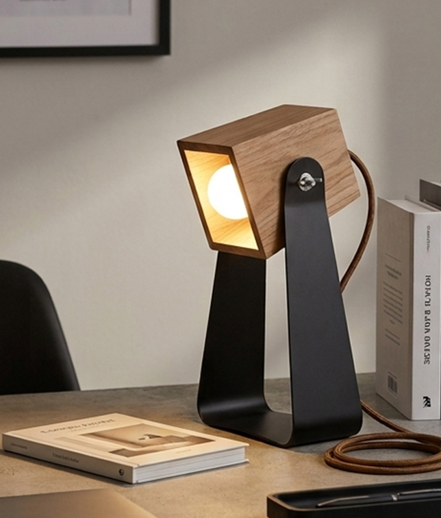 I DO! Lamp | PRETO (Black) Candeeiro de madeira I DO! Lamp em Madeira e preto