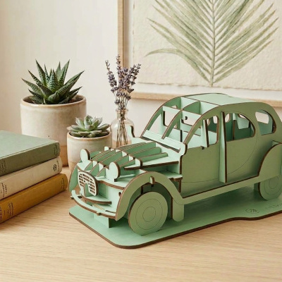 3d puzzle em madeira de carro 2cvs
