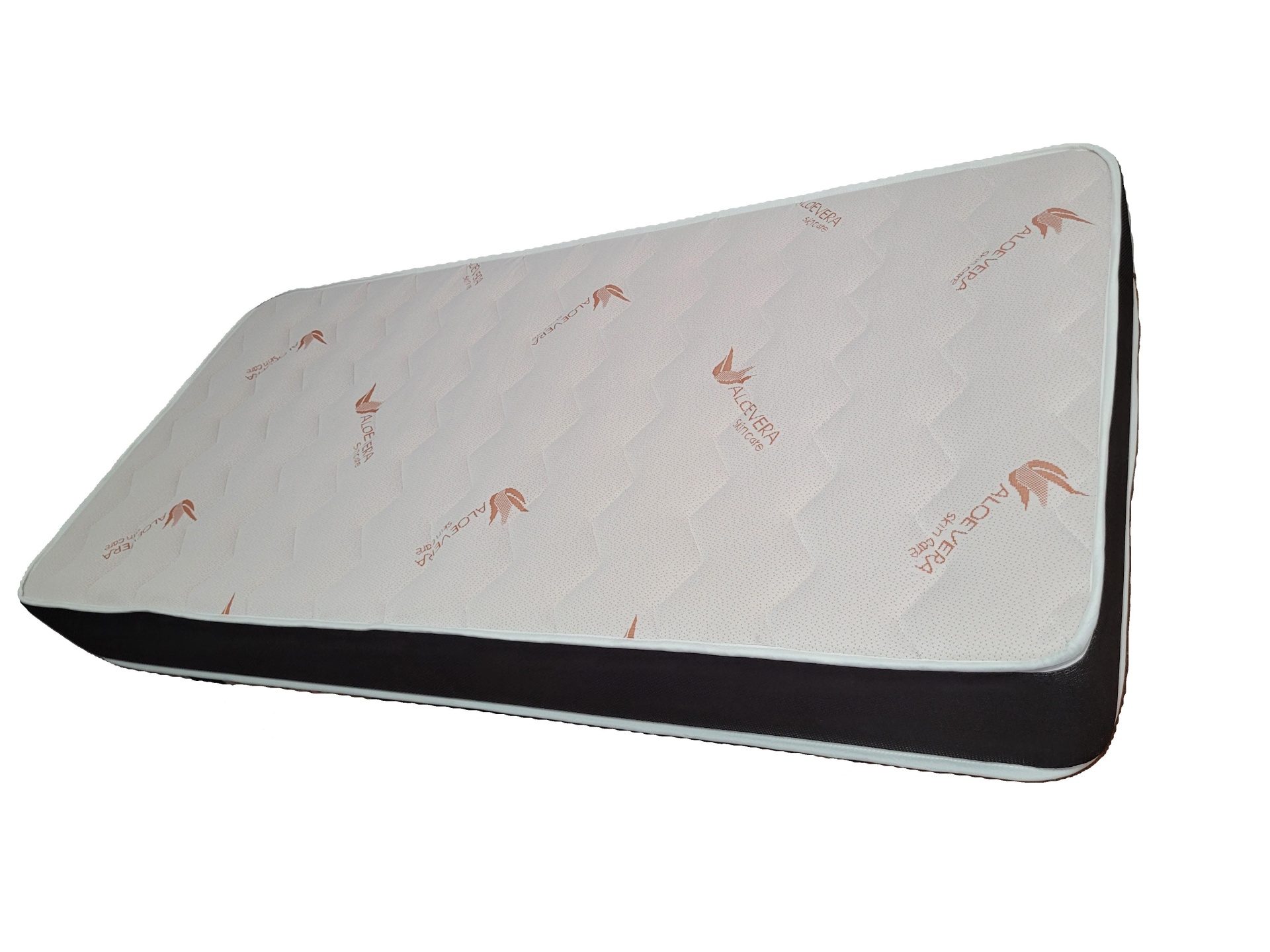 Colchão para bebé branco com inscrições 'BEBÉ CONFORT' em vermelho e laterais pretas