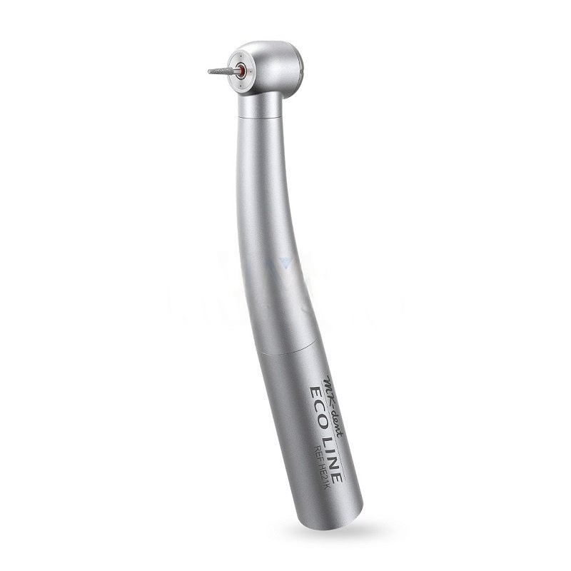Turbina cabeça mini sem acoplamento Multiflex MK-dent ECO LINE Broca dentária prateada com texto ECO LINE