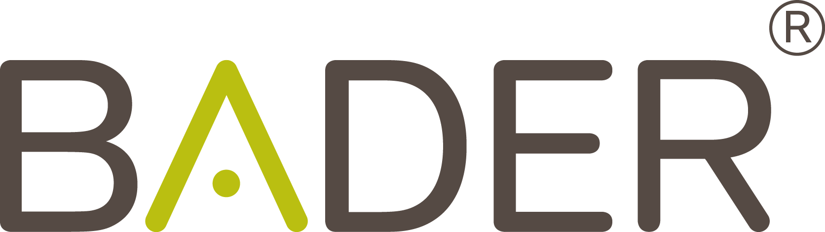 Assistência Técnica Logótipo BADER em castanho escuro e verde