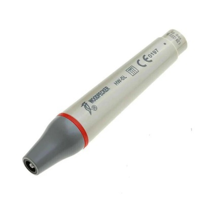 Instrumento médico ou dentário WOODPECKER HW-5L em metal cinzento, branco e vermelho