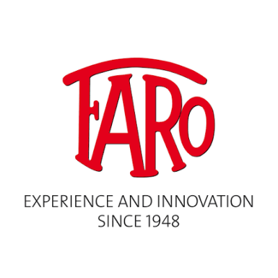 Logótipo da marca FARO em vermelho com texto EXPRERIENCE AND INNOVATION SINCE 1948