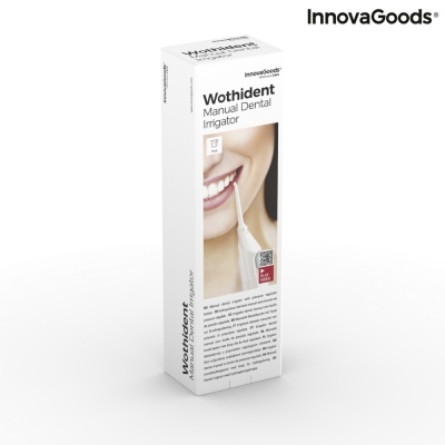 Embalagem branca do irrigador dental manual Wothident da InnovaGoods