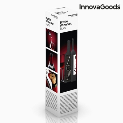 Embalagem branca com kit de acessórios para vinho InnovaGoods