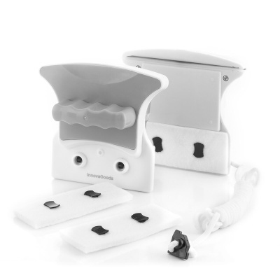 Conjunto de acessórios branco com esponjas e peça principal plástico